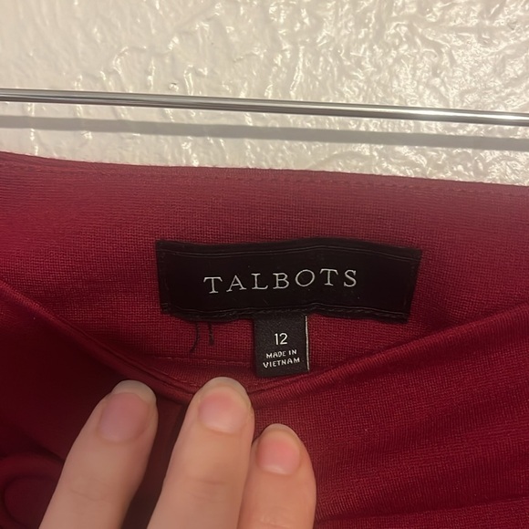 Talbots Red Skirt 12 - Picture 4 of 7